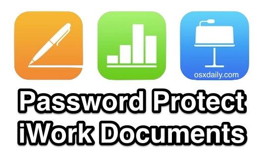 Password Protect iWork Documents