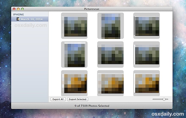 Recover photos from an iPhone backup with Picturescue