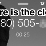Show the clock when on an iPhone phone call
