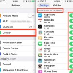 Control what apps can use cellular data in iOS