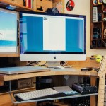 The iMac setup of a musician and photographer