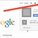 Change the default Google account with multiple sign in