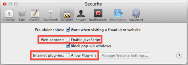 celebrate busy Management How to Enable or Disable Javascript in Web Browsers on Mac | OSXDaily