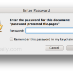 Password required to open an iWork file in Mac OS X