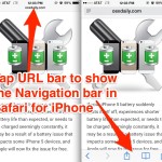 Show Navigation Bar and Buttons in Safari for iPhone