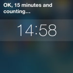Start a timer on the iPhone / iPad with Siri