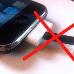 iPhone cable frayed with electrical tape