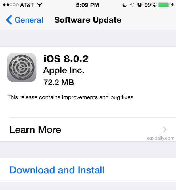iOS 8.0.2 OTA Download