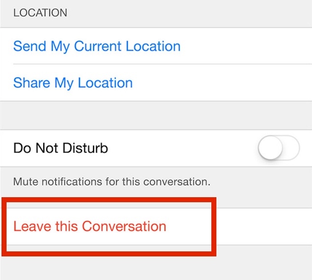 How to Leave a Group Chat in Messages on iPhone & iPad | OSXDaily