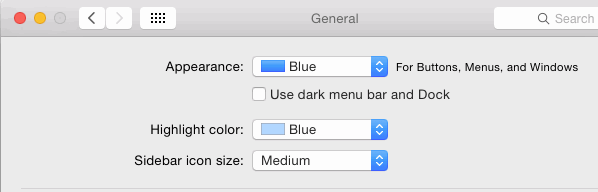 3 Font smoothing options in OS X Yosemite GIF