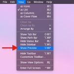 Show Preview in Finder window