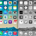 iOS Grayscale Mode vs Color Mode