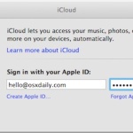 Log in to a new Apple ID on Mac OS X