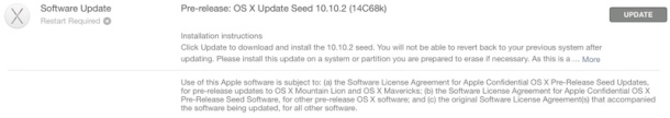 OS X Yosemite 10.10.2 Beta 1