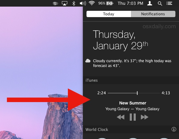iTunes Notification Center widget is here just like you wanted