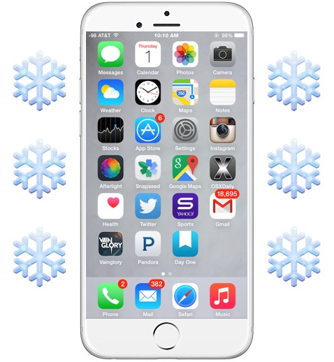 4 Minimalist Snow Texture Wallpapers for iPhone 6 Plus & iPad Air 2 |  OSXDaily