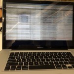 MacBook Pro with GPU failure picture