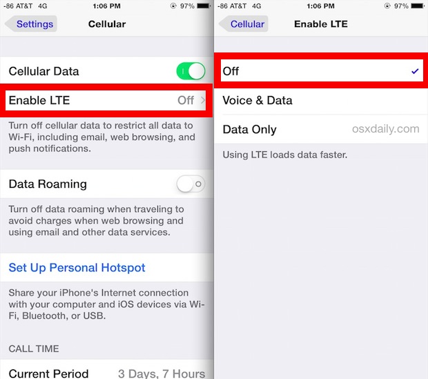 How to Disable LTE on iPhone (and Why You Might Want To) | OSXDaily