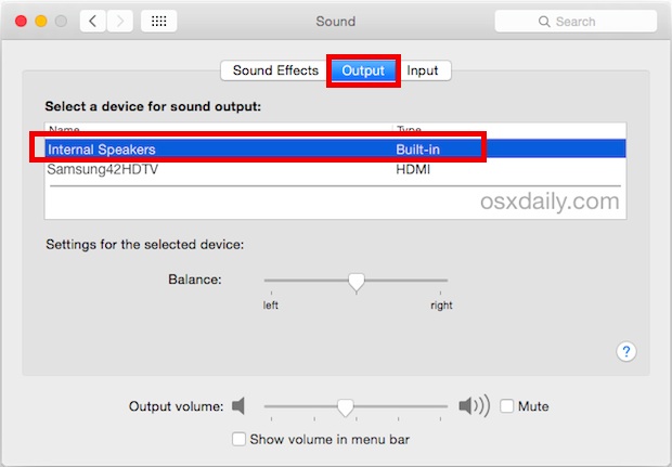 mac no audio output device