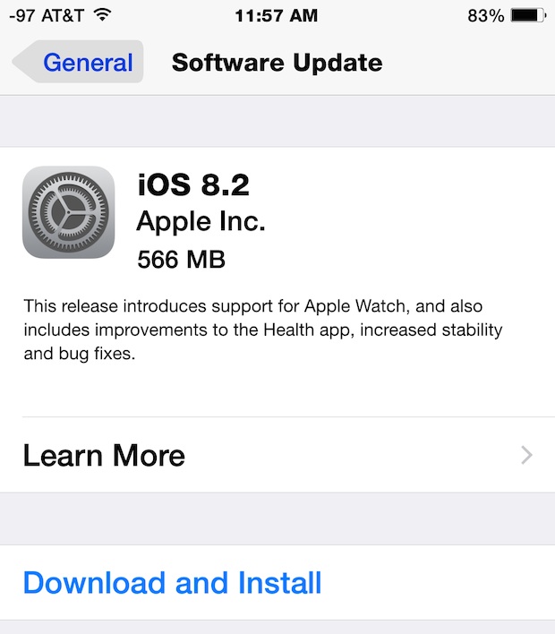 iOS 8.2 Download 