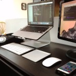 MacBook Pro workstation setup of a software engineer