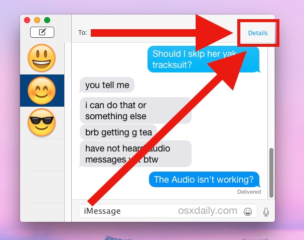 Mute a conversation in Messages for Mac with Do Not Disturb for messaging
