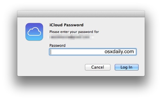 Mac random iCloud Password request