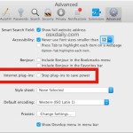 Stop plug-ins to save power in Safari for Mac