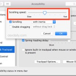 Change the scrolling speed of a Mac trackpad