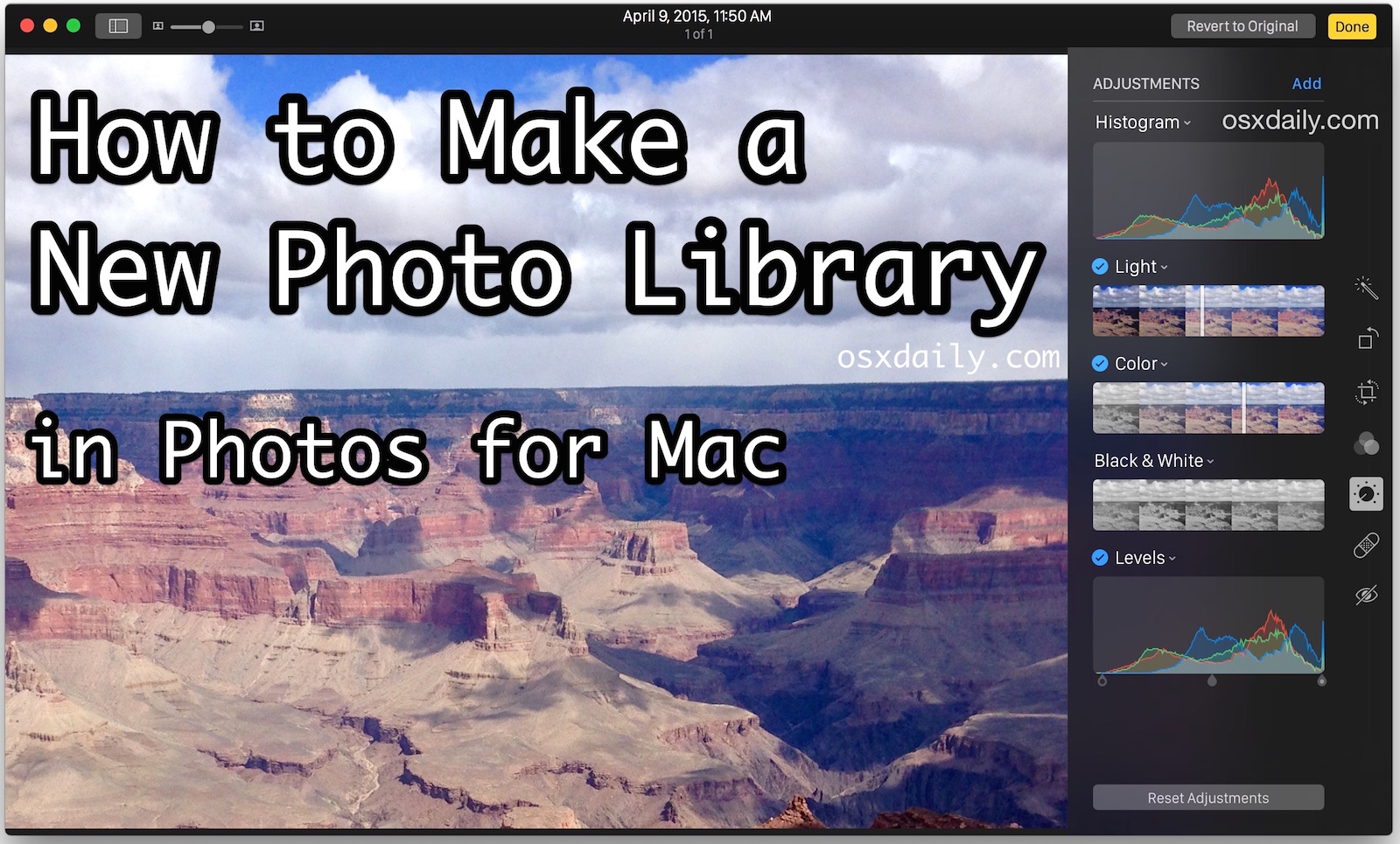 How to make a new photo library in Photos for Mac OS X