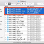 Remove CloudKit metadata to fix sluggish Finder behavior in OS X 10.10.3