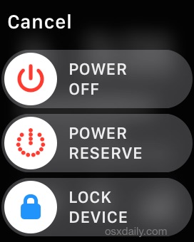 How to enable Power Reserve on Apple Watch