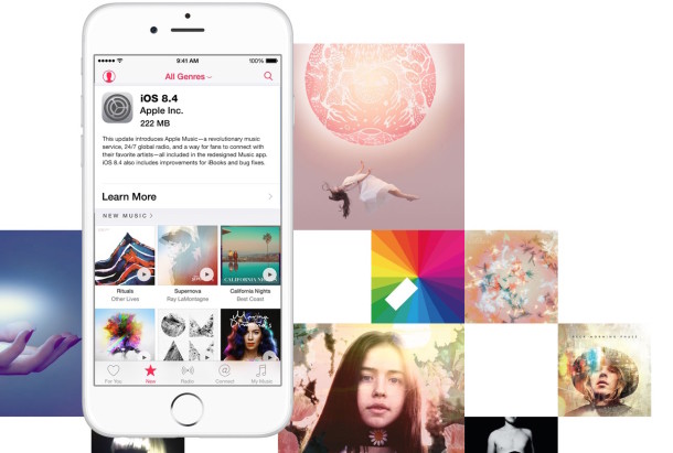 iOS 8.4 with Apple Music available