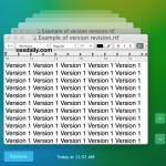 File version control and revision in Mac OS X made easy