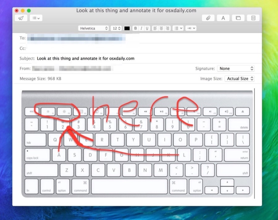 Annotate eMail Attachments with MarkUp in Mail for Mac OS X - OS X Daily