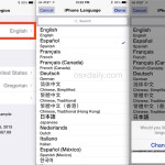 How to change the language used on iPhone