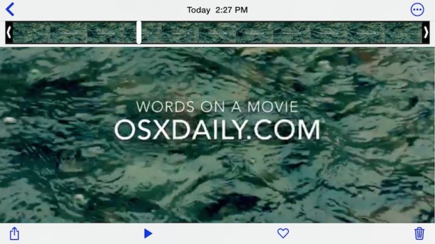 How to add text to video with iMovie on iPhone