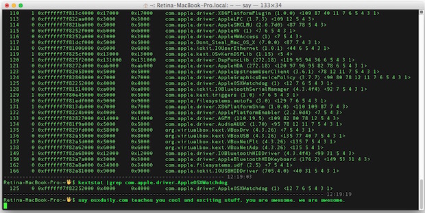 Loading and unloading kernel extensions in Mac OS X