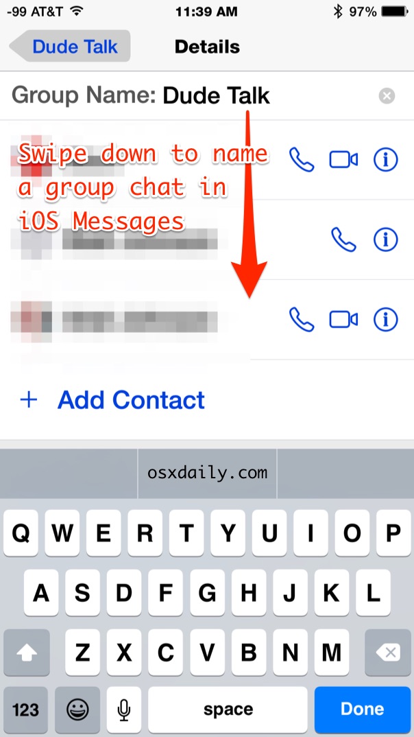 How to Name Group Conversations in Messages for iOS