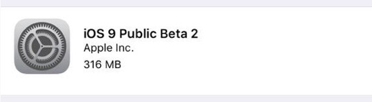 iOS 9 Public Beta 2