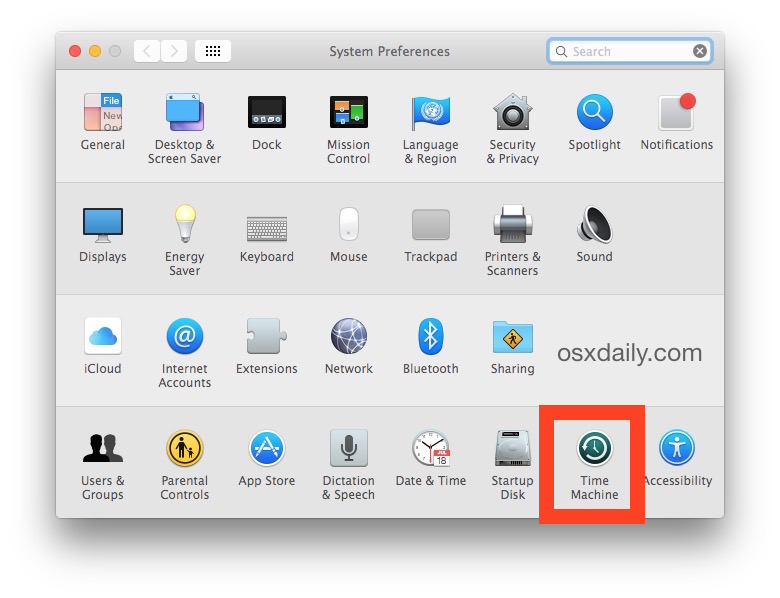 Cómo configurar copias de seguridad de Time Machine en Mac OS X-1