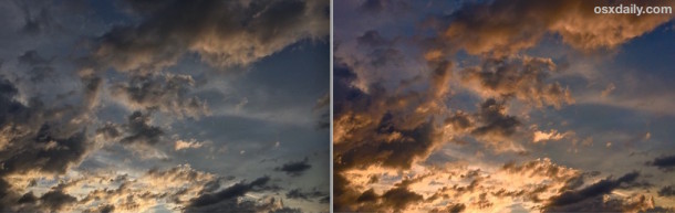 Example of color and light adjustment in Photos for iOS done on iPhone