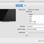 All resolutions shown for a Mac Display