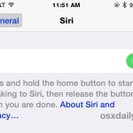 Disable Siri in iOS, or Re-Enable Siri in iOS