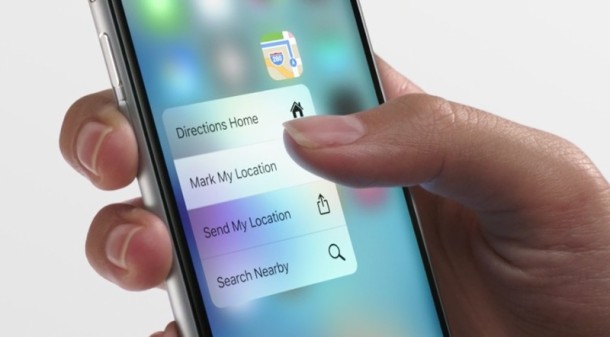 3D Touch on iPhone 