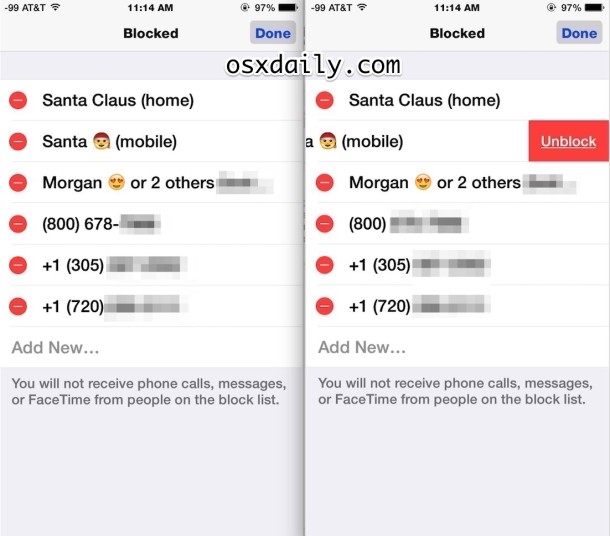 How to unblock a caller on iPhone, part 2