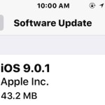 iOS 9.0.1 Update available to download now