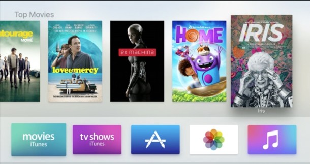 New Apple TV UI