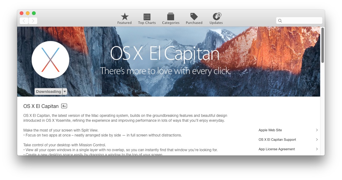 OS X El Capitan download