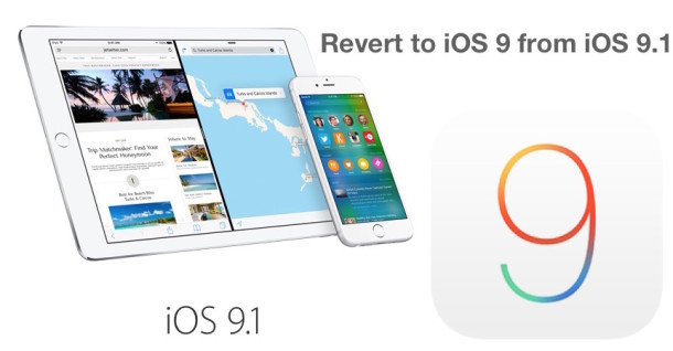 Revert iOS 9.1 to iOS 9
